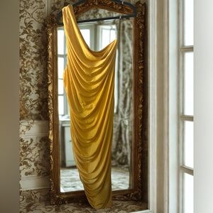 Eloquii One Shoulder Yellow Dress